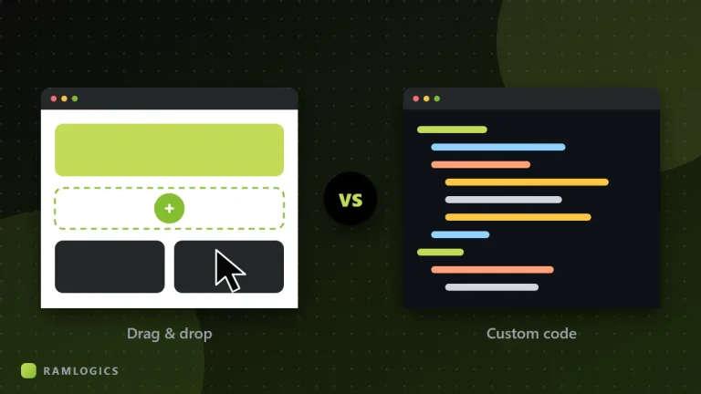 Elementor drag-and-drop editor compared with custom code