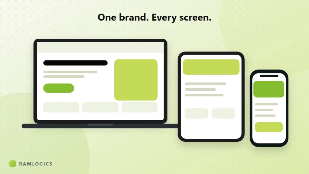 Website, web app and mobile app on different devices